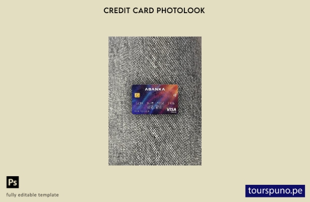 listo para imprimir Eslovenia Abanka d.d bank visa tarjeta clásica plantilla fro